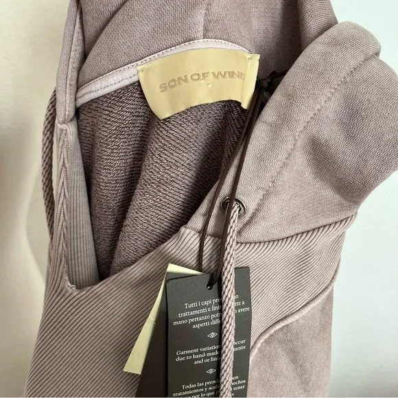 Son of Wind (NWT)Unisex Crow Hoodie Sweatshirt in Beige